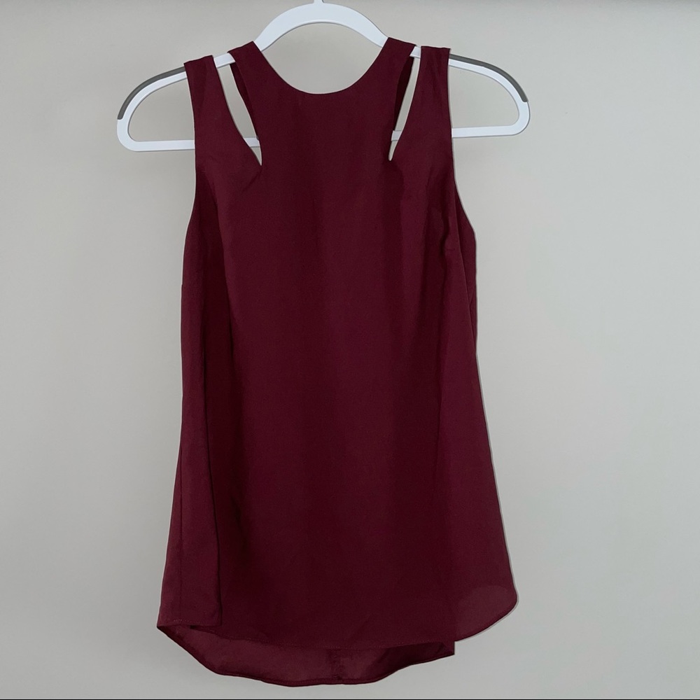 Le Chateau Maroon Tank Top - Small